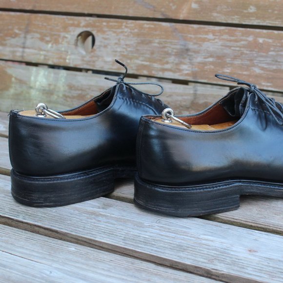 VTG 80s Church's "Shannon" Black Polished Derby, Size 10.5 US, Made in England - Picture 7 of 12